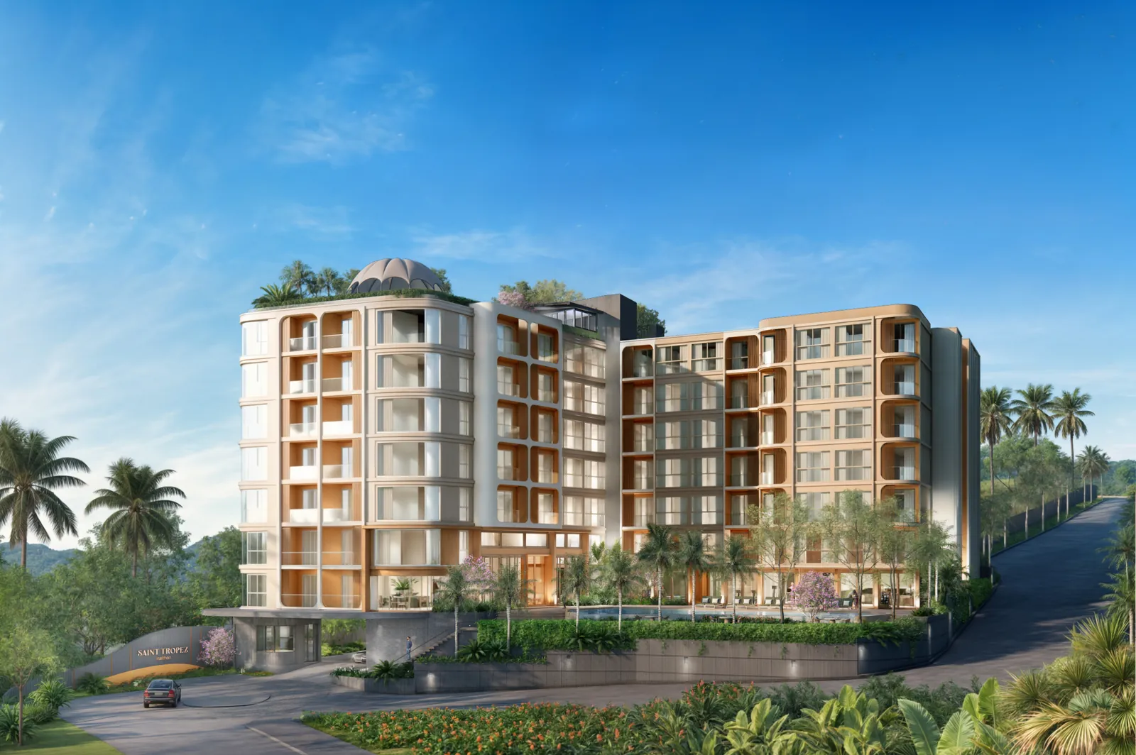 Saint Tropez Naithon — фасад комплекса